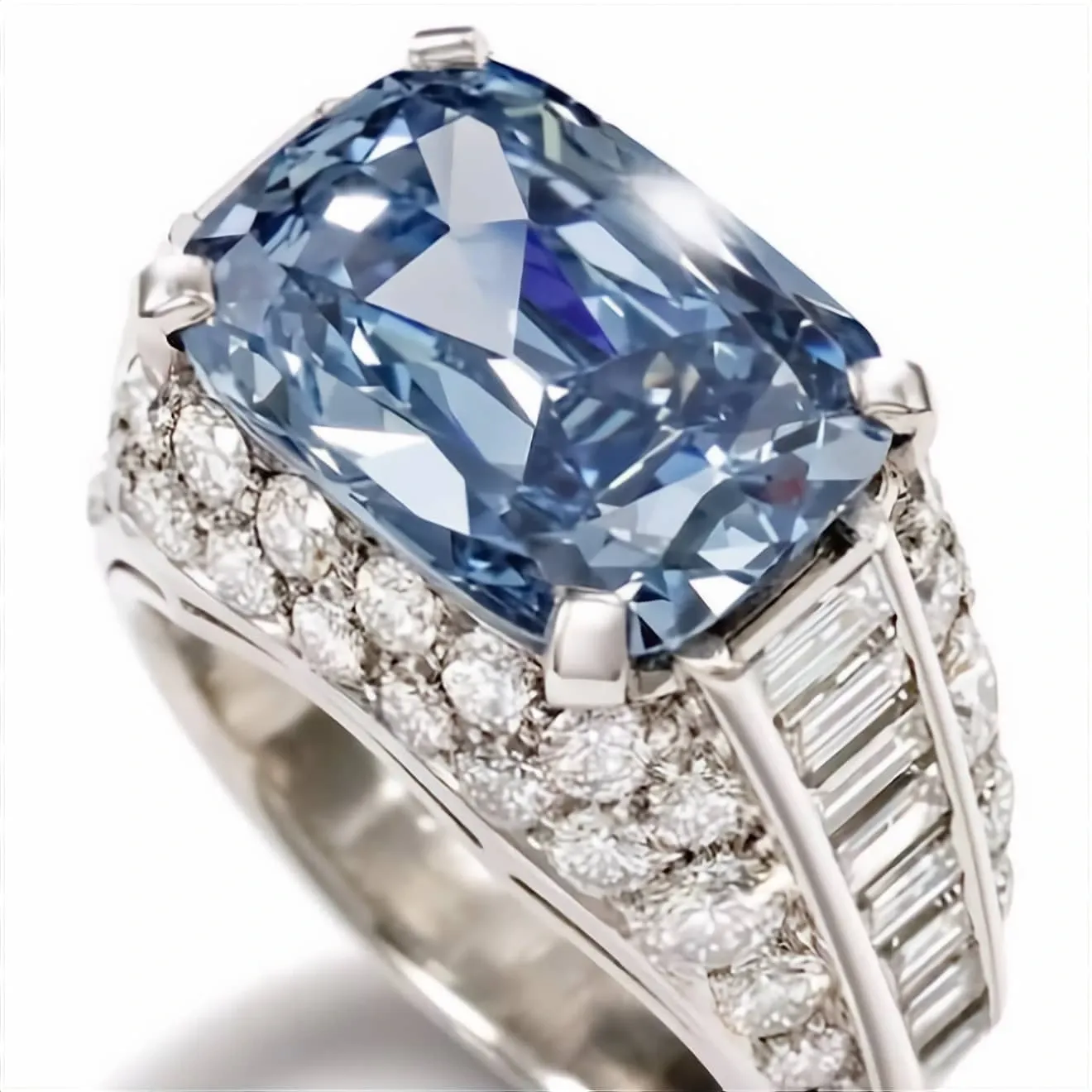 Fancy Intense Blue Diamond Ring