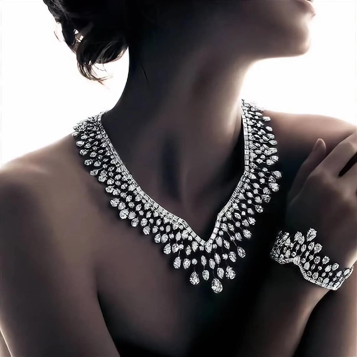 Epic Diamond Quad-Necklace with Bracelet